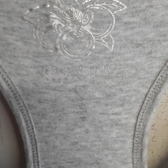 Betsey Johnson Performance Dress Grey Mesh Tank S - Picture 4 of 7